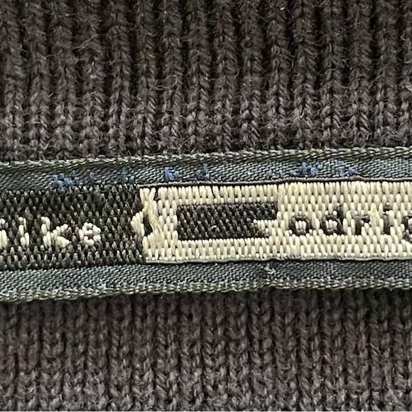 Vintage Wilke Rodriguez men’s navy 100% cotton green border sweater, size L - Picture 3 of 13